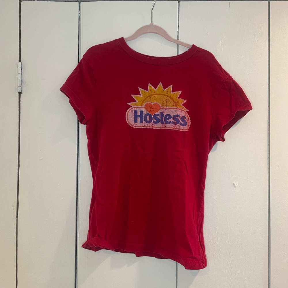 Red Hostess Graphic Baby T